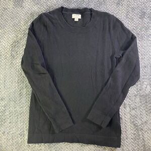 J.Crew Teddie XS Sweater Cotton Merino Wool Blend Knit Top Black  Academia